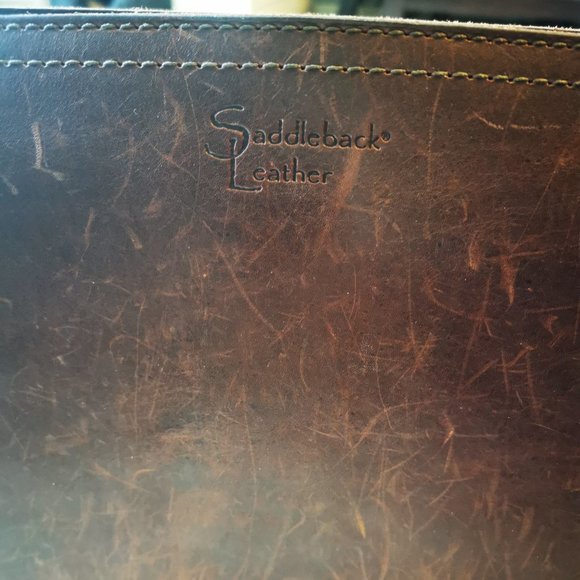 Saddleback Leather Large Briefcase in Chestnut - Picture 2 of 11